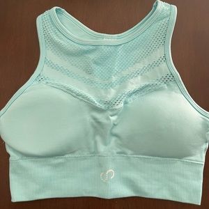 Curves and Combat boots sports bra